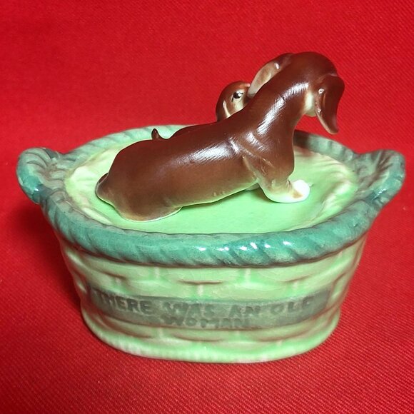 Vintage Dachshund Dog Mother and Baby Salt Pepper Shaker - Picture 13 of 16